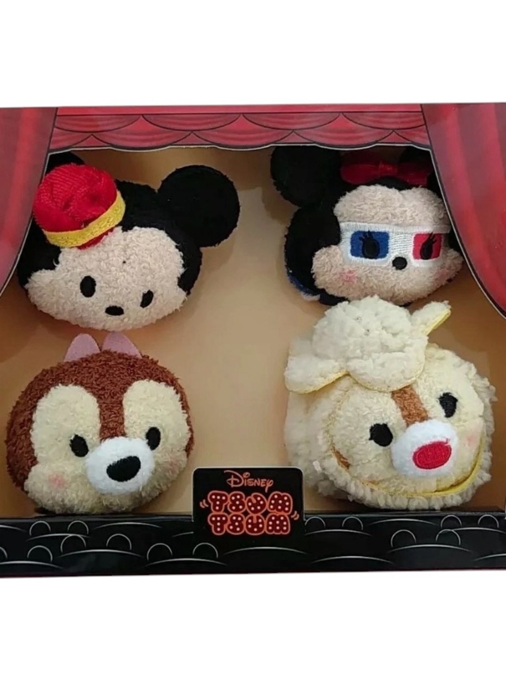 SDCC 2016 Exclusive Tsum Tsum Set LE 2500 Mickey Mouse Movie Theater Cinema Box